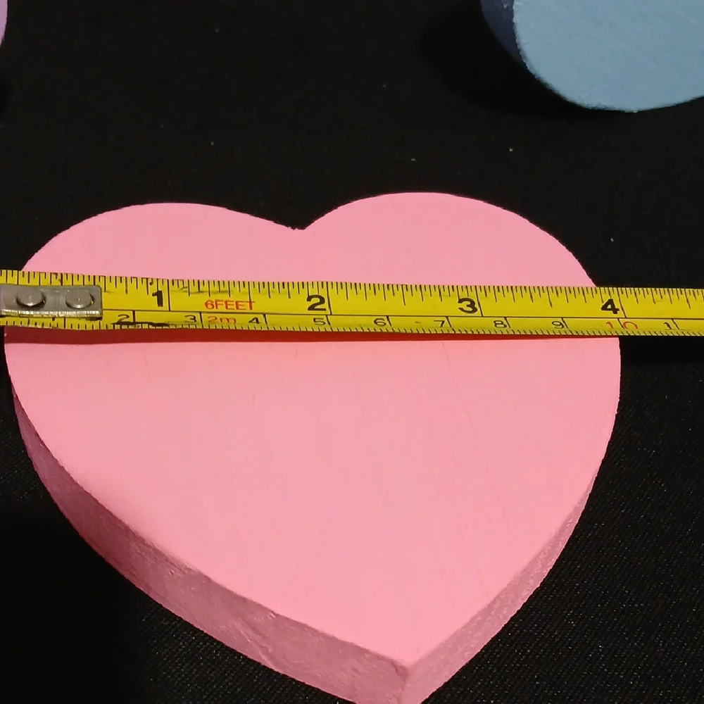 Pastel Heart Decorations (3) Pastel Hearts for $18